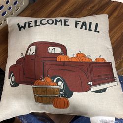 Welcome Fall Decorative Pillow 