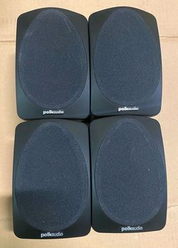 Polk Audio RM6000BD Black Satellite 4 Surround And  Lot - TestedPolk Audio RM6005BD Black Satellite 4 Surround And  Lot - Tested