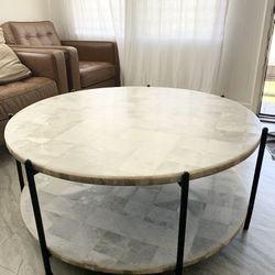 Marble Coffee Table and End Tables