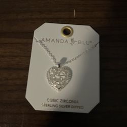 Womens sterling silver dipped heat necklace