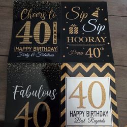 Fabulous 40 Adhesive Labels