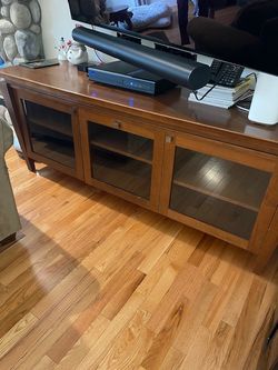 Solid Oak Media Console