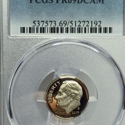 2015 S Roosevelt Dime  PCGS PR69DCAM #192 Transparent Pricing