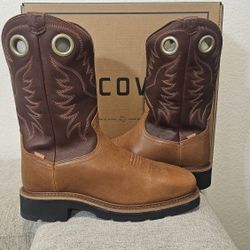 New TECOVAS Work Boots Size 9 & 10.5 WIDE