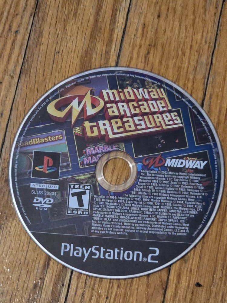 Midway Arcade Treasures For PLAYSTATION 2