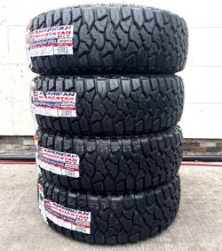 4 NEW AMERICAN LT 265/75/16 RUGGED TERRAIN TIRES 10 PLY $645 CASH TOTAL‼️ FREE INSTALLATION‼️