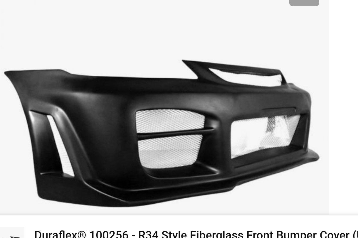 R34 Style Durflex Front Bumper Cover