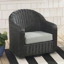 BRAND NEW - Better Homes & Gardens Bellamy Outdoor Barrel Back Chair - Dark Brown