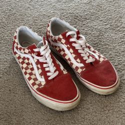 Red Checkered Vans