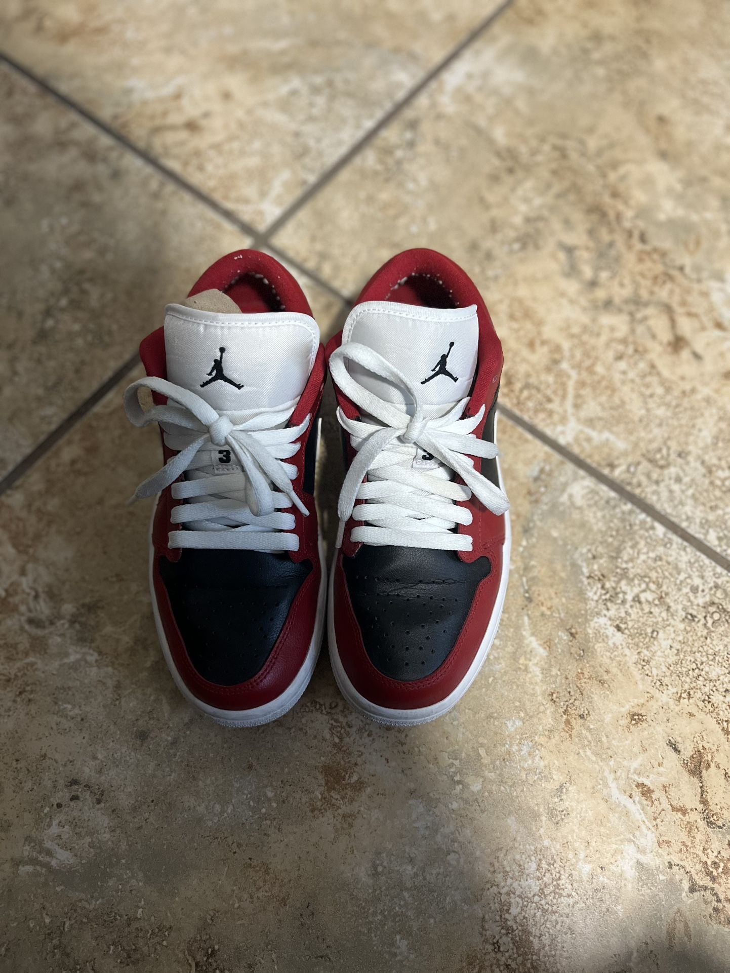 7.5 Women's Air Jordan 1 Low Chicago flip