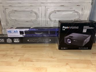 Panomara F35/ Motorized Projector Screen/ Nexar Cinema NX44 Theater