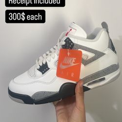 Jordan 4 White Cement
