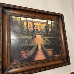 Tuscan Picture With Metal Frame