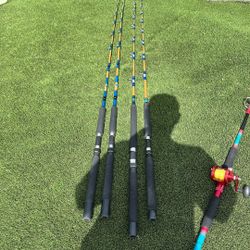 4 Fishing Rods For Sale