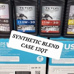 Special Price Motor Oil Synthetic Blend Case 12QT High Quality Available 