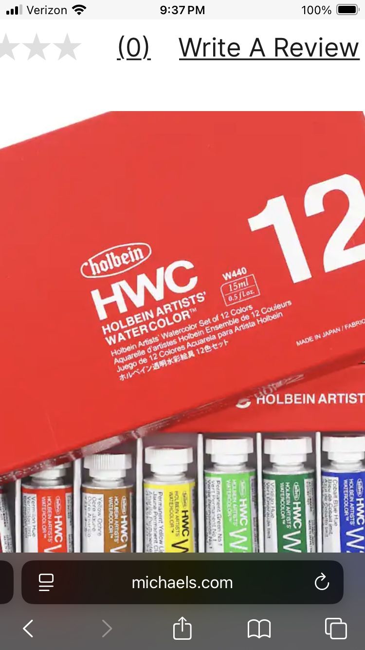 Brand new never opened HOMLIEN artist paint set 12 piece