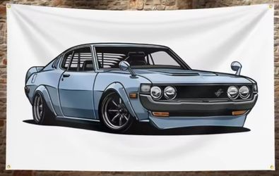 American Muscle Mustang GT 500 Auto Enthusiast Wall Tapestry 24"× 35"