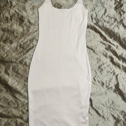 Cotton On Women size SMALL casual dress sleeveless pink Scoop neckline knee leng