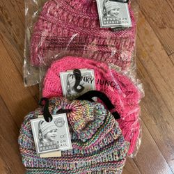 NEVER WORN- Little Girls Beanies- All For $4