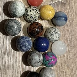 15pc Gemstone Trike Balancing Healing 20mm Marbles