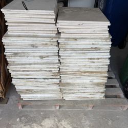 18x18 White Marble Tiles