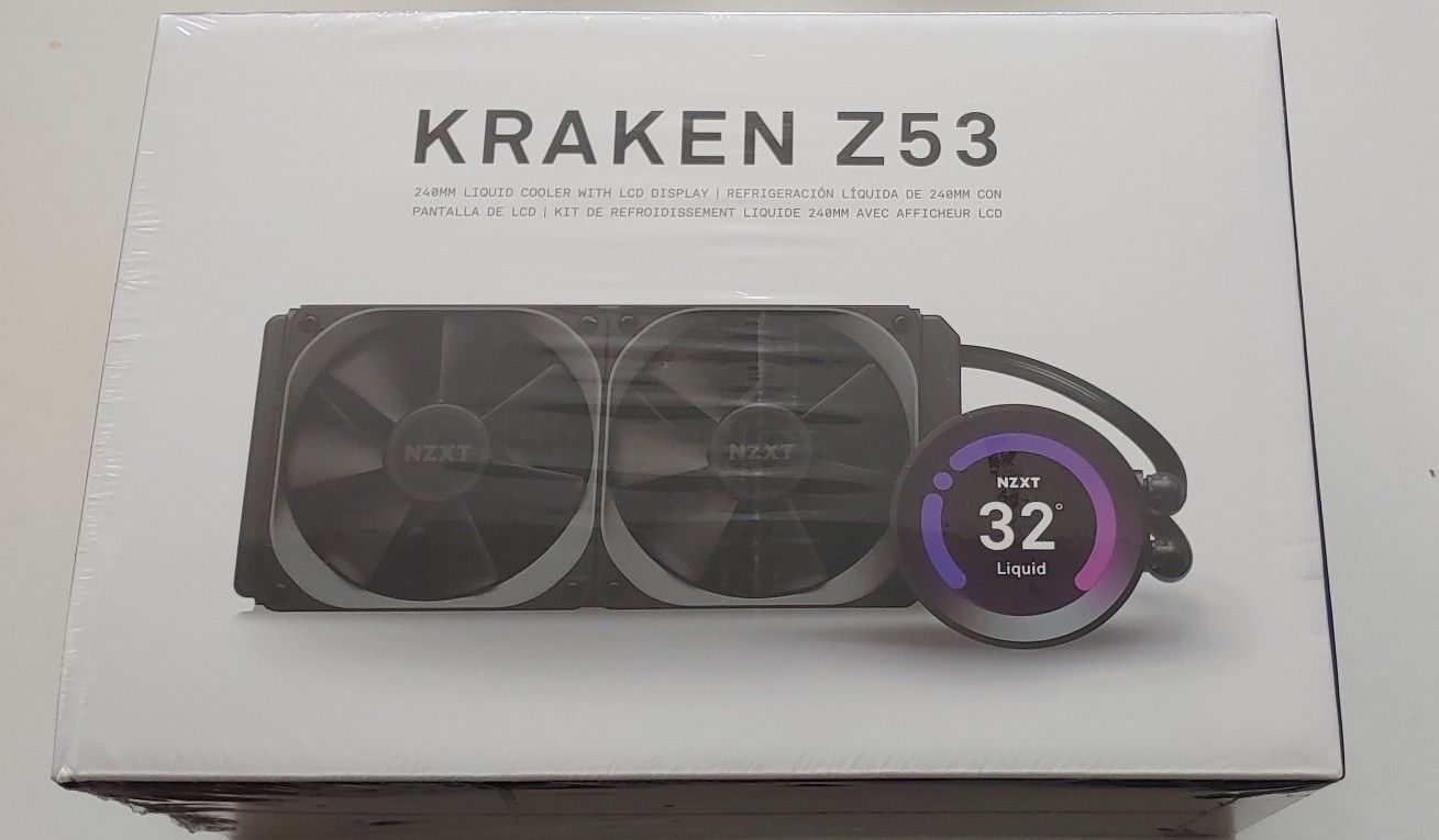 Nzxt Kraken Z53. 240mm AIO. Brand New Sealed.RL-KRZ53-01.