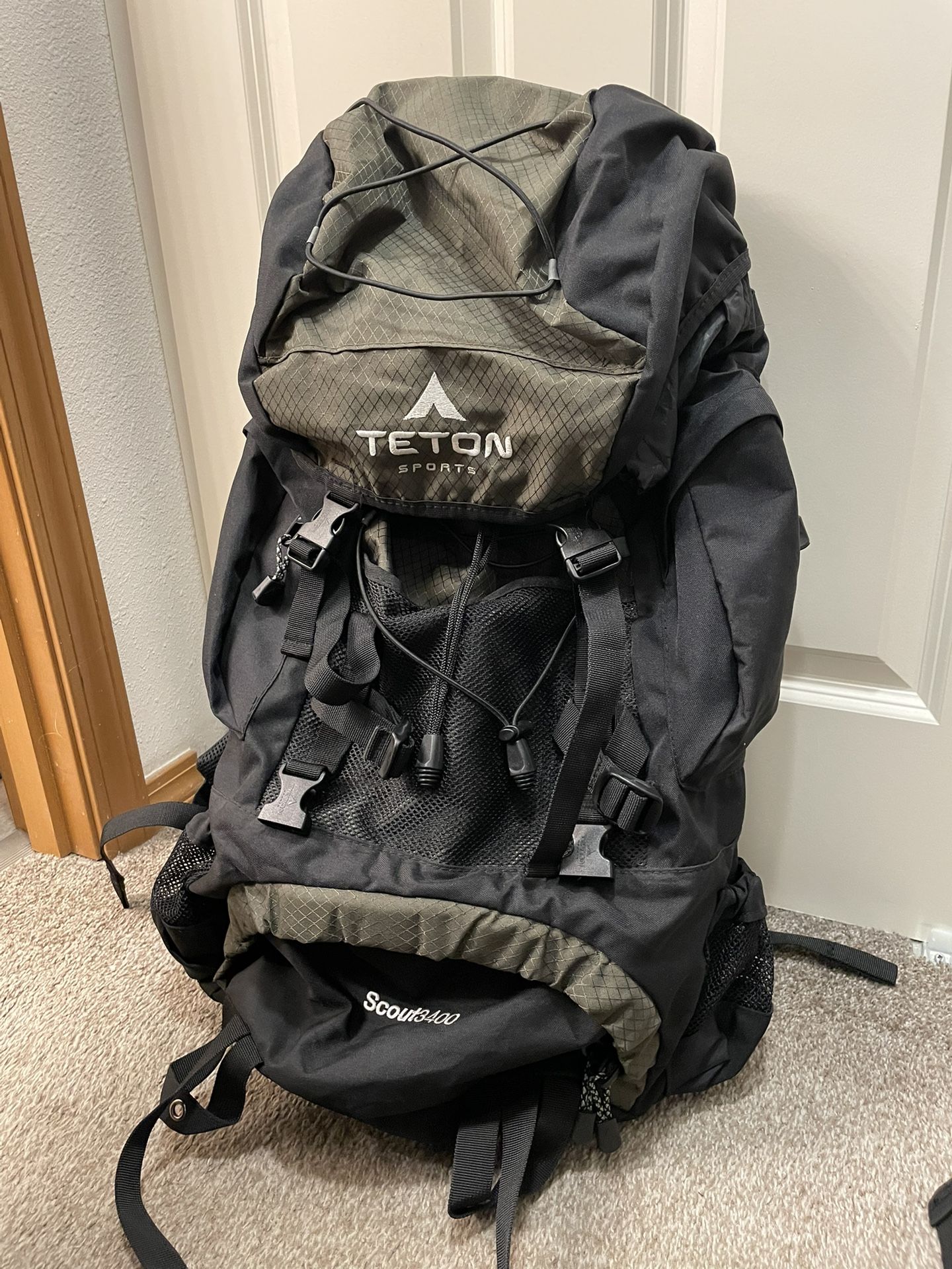 Teton Sports Scout 3400 Olive Green 55L Backpack