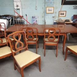  Antique Dining table and hutch