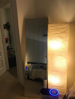 Gold Full-Length Floor Mirror – Freestanding or Wall-Mounted