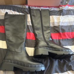 Lisa Vicky Knee High Boots Size 8.5 NWOT 
