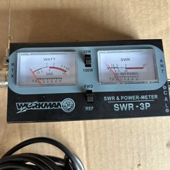 SWR / Power METER for CB Radio 100 Watts - Dual Meters - Workman SWR3P