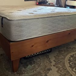 Solid Wood Bed Frame Queen 