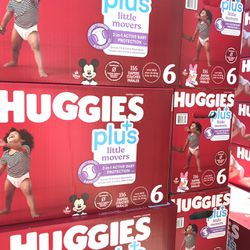 Huggies Little Movers Plus Size 6/116 Diapers 