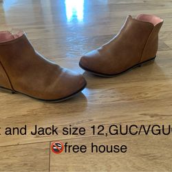 Cat and Jack ankle boots size 12