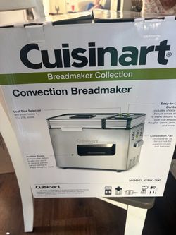 Cuisinart CBK-200 Convection Bread Maker Brushed Stainless New Open Box
