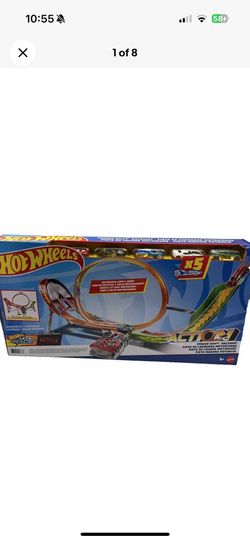Hot Wheels Power Shift Raceway w/5 Race Cars NEW Mattel boys toys  