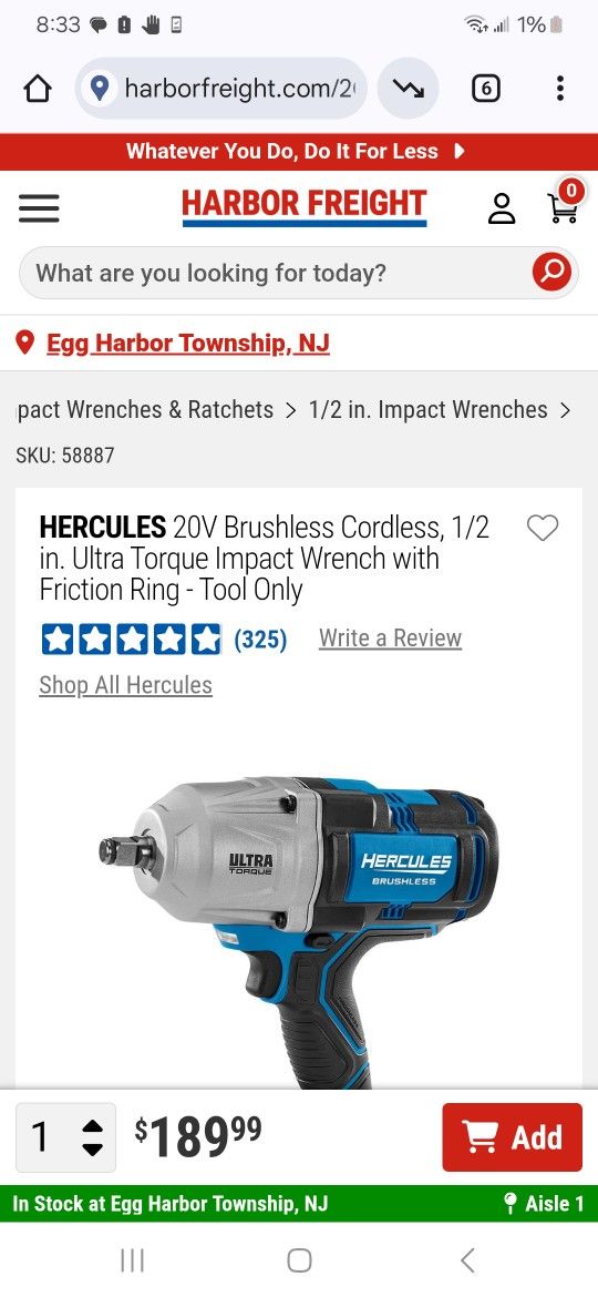 Brand New Torque Gun 1/2 Drive