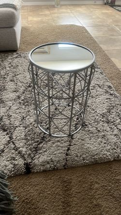 Silver, Modern End Table