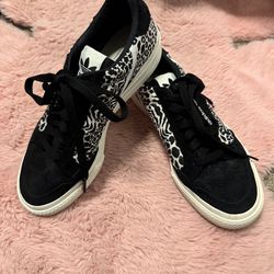 adidas Adidas Women's Animal Print Sneakers - Black and White 7.5 (fits like an 8)