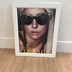 12 X 24 2013 Sunglass Hut Versace Vintage Photo With Frame