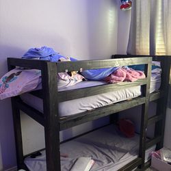 Crib size bunk bed