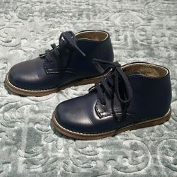 Toddler Leather Footmates TODD Navy Blue Boot | Size 7