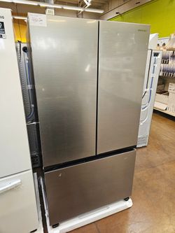 Refrigerator Samsung 36 inch wide Stainless steel counter depth