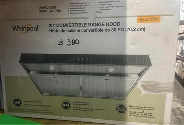 Whirlpool 30in Convertible Range Hood