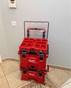 ✴️✴️🔥🧰Milwaukee PACKOUT Modular Tool Box Storage X 3 🧰