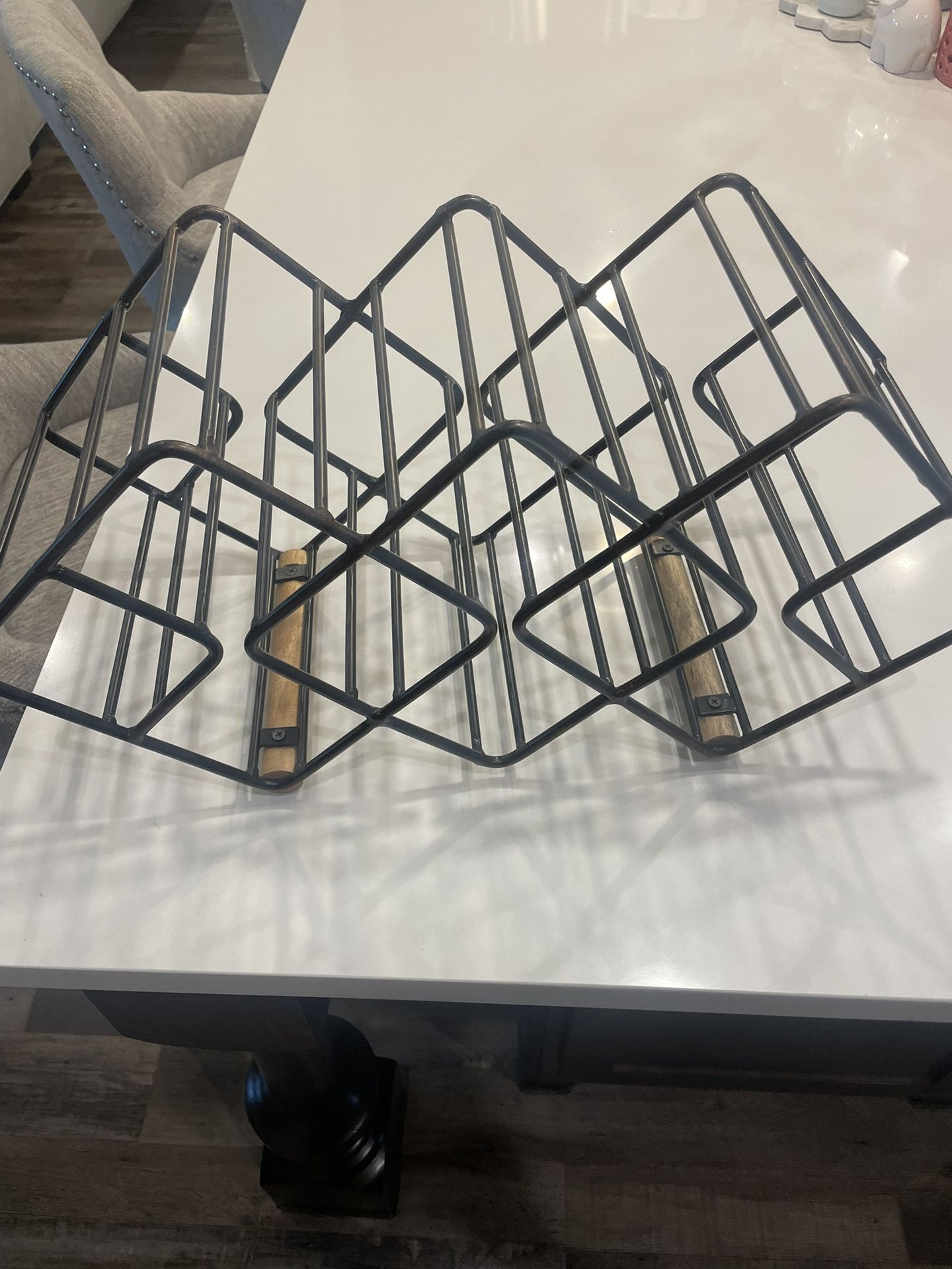 12 Bottle Wine Display Rack For Countertop 20x10 In