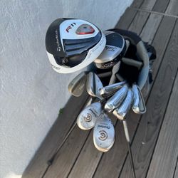 Complete Men Golf Set “The Olympic Club” Titleist Bag (Silver Lake)
