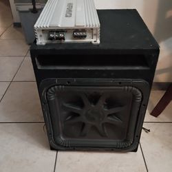 "15" Kicker Sub With Hifonics Amp 