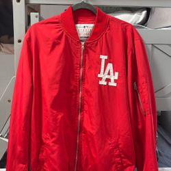 Red LA Dodgers Jacket