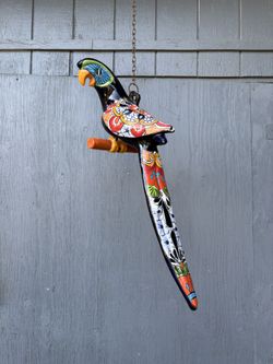 Huge Ceramic Hanging Bird 